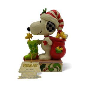 Enesco JIM SHORE 2021 Peanuts Snoopy Gifts of Friendship Christmas Figurine 6008